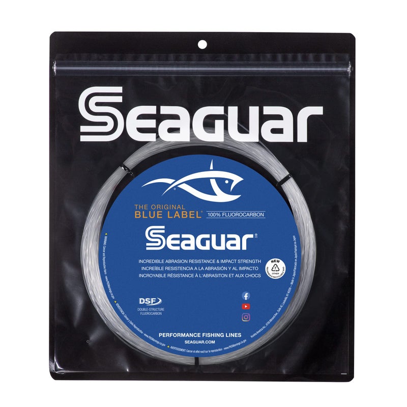 Seaguar سيغوار بلو ليبل بيج جيم 100% فلوروكاربون فايسينج لاين (DSF), 100lbs, 30 meters Break Strength/Length - 100FC30 - Image 1